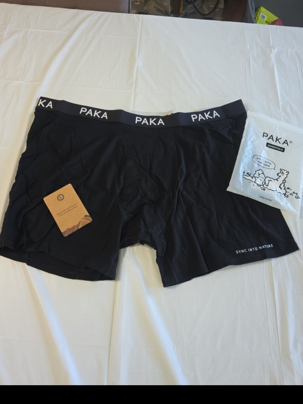 PAKA Black Men's Boxer Briefs – Breathable Everyday Support